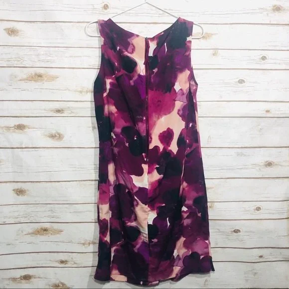 Ann Taylor LOFT Size 12P Dress Sleeveless Ruffle Front - Picture 6 of 7